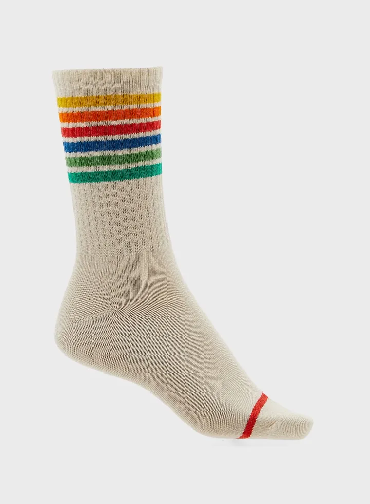 Striped Crew Socks
