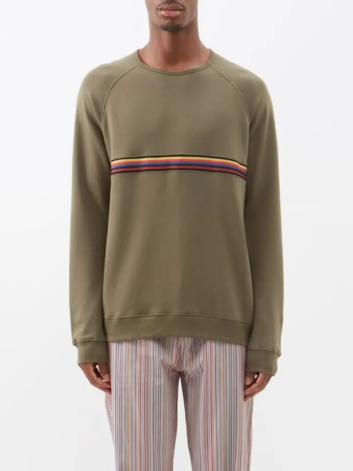 Artist Stripe Cotton-blend Pyjama Top