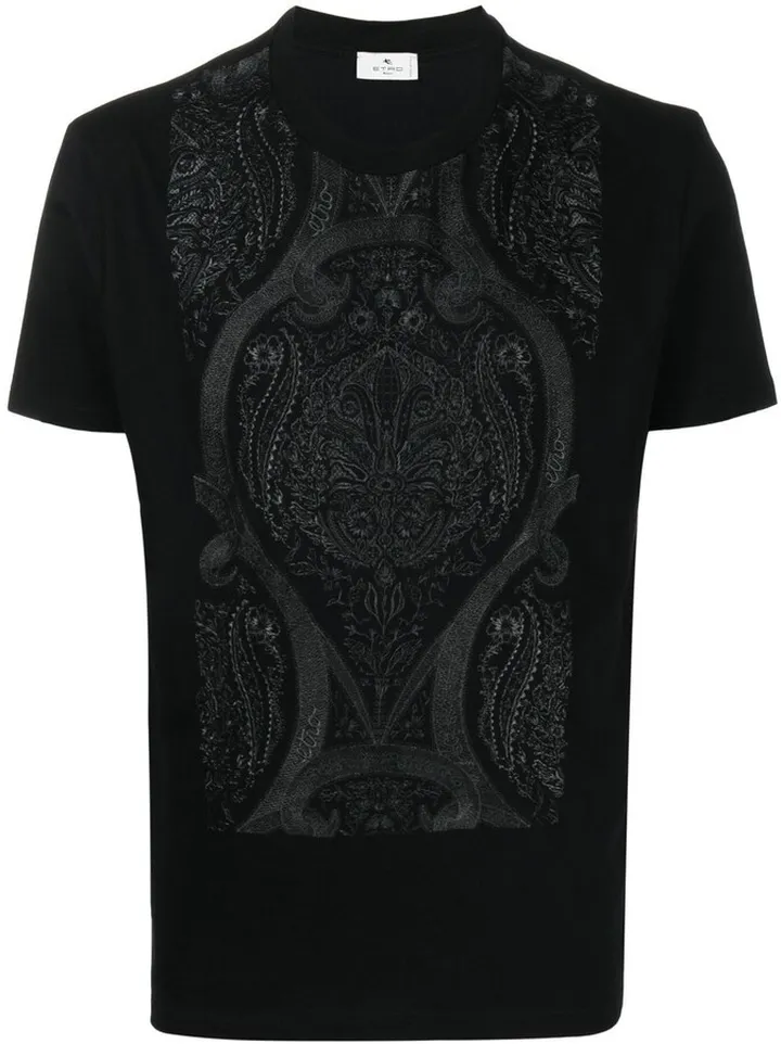 embroidered-logo T-shirt
