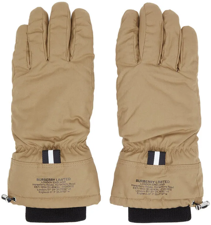 Burberry Beige Deerskin Location Gloves