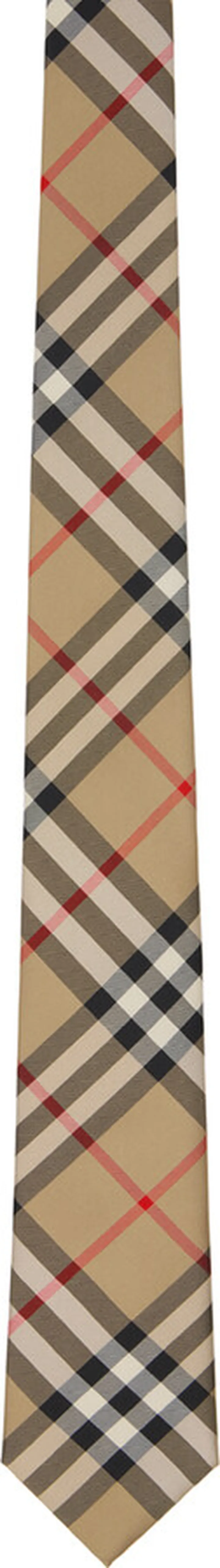 Burberry Beige Check Tie