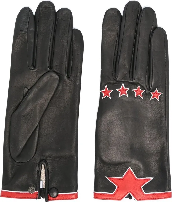 Star leather gloves