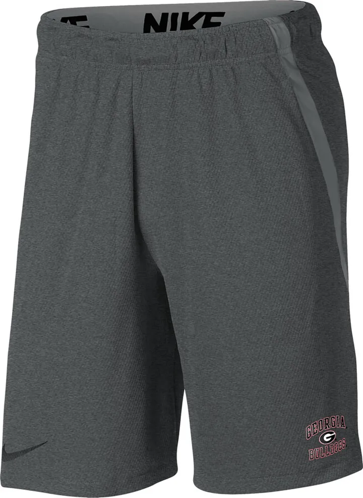 Georgia Nike Men's College Shorts in Grey
