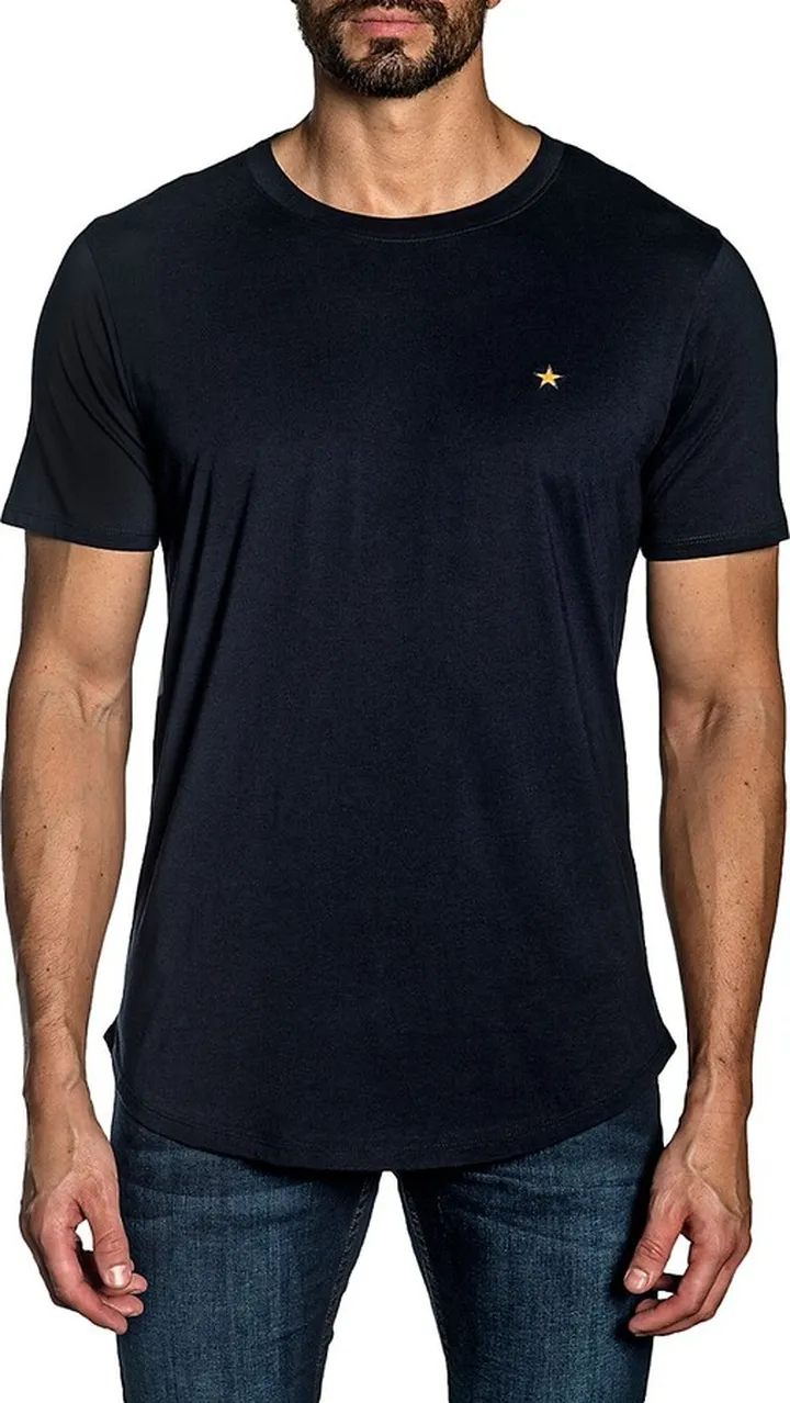 Star Embroidery Peruvian Cotton T-Shirt