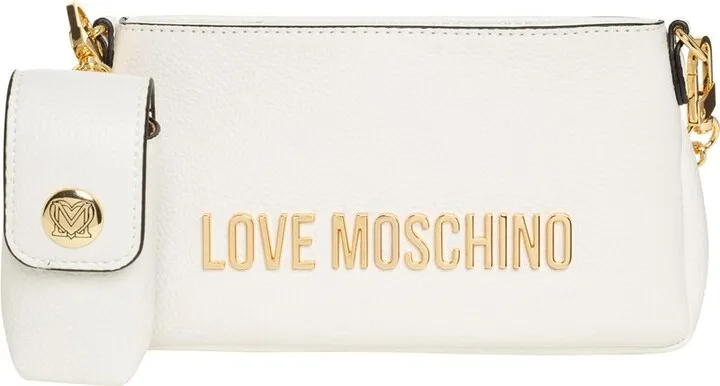 Love Moschino Logo Lettering Zipped Shoulder Bag