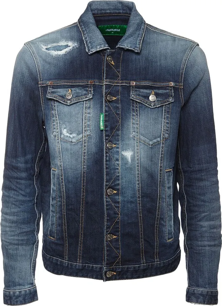 Dan distressed denim jean jacket