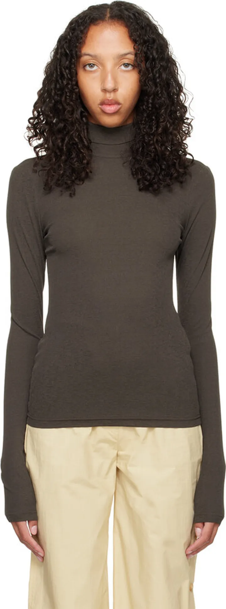 Nanushka Khaki Josa Turtleneck