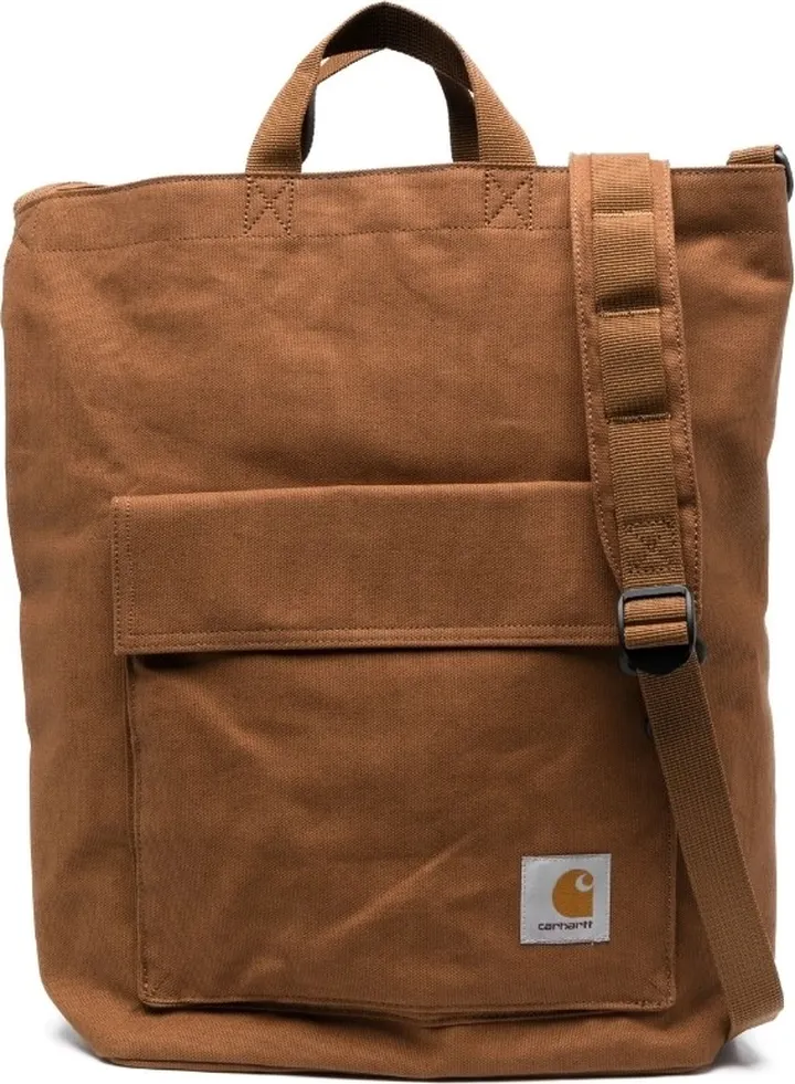 Dawn logo-patch canvas tote bag