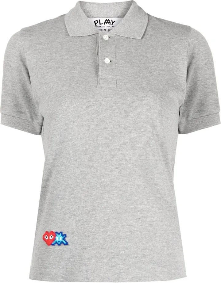 Logo-Patch Cotton Polo Top