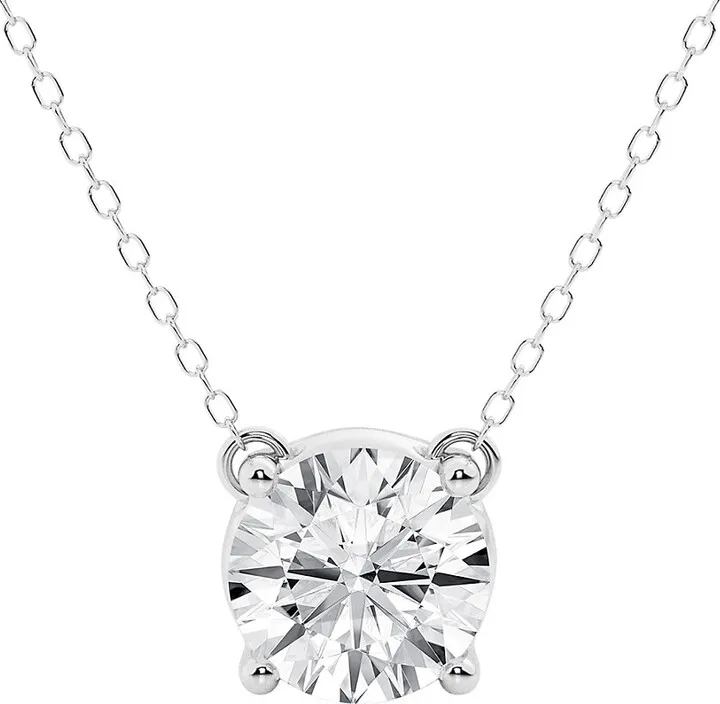 Build Your Own Collection 14K Gold & Lab Grown Diamond Solitaire Pendant Necklace