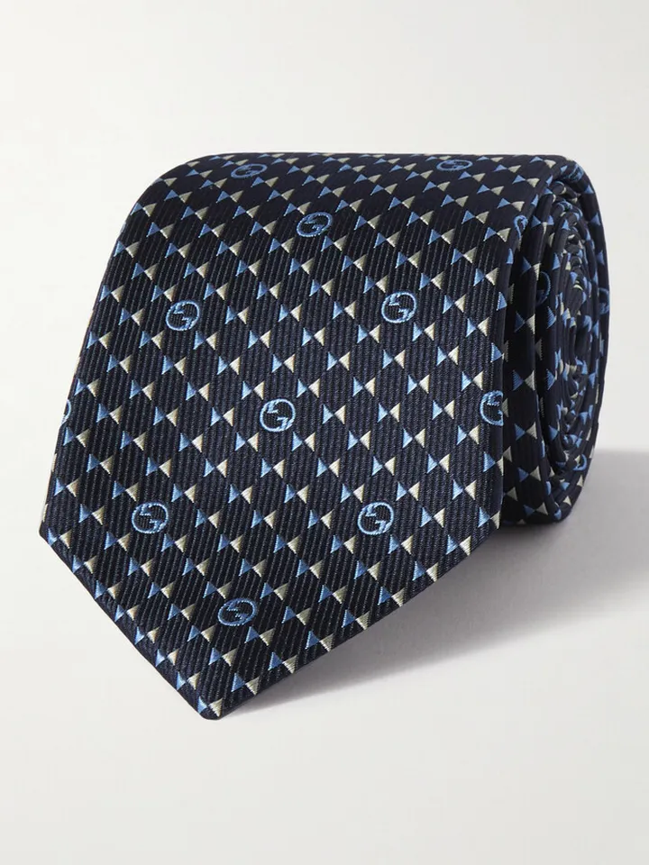 7cm Silk-Jacquard Tie