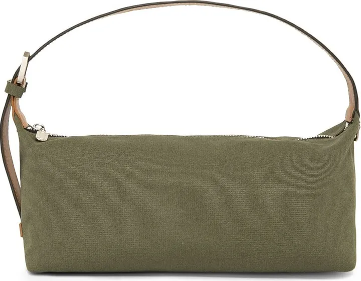 Long Moon cotton canvas shoulder bag