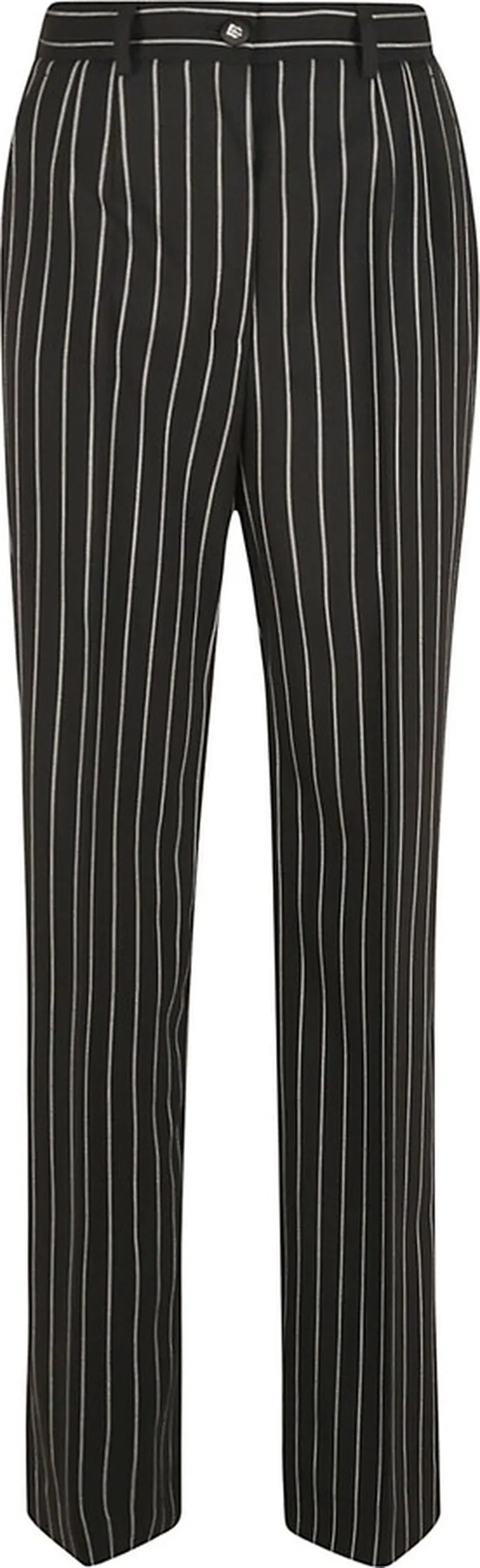 Pinstripe High Waist Trousers