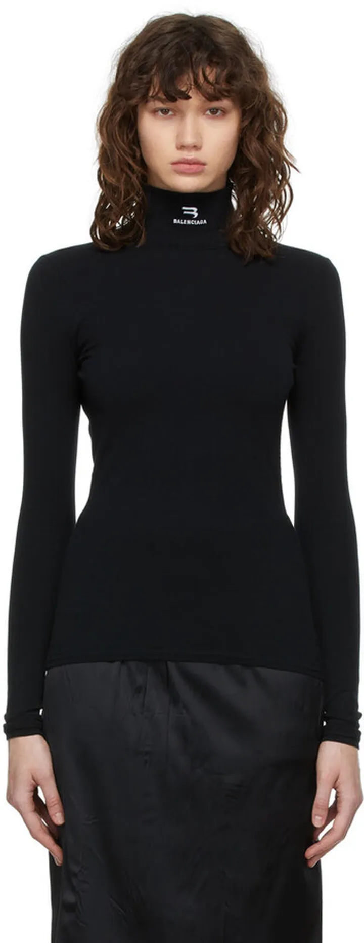 Balenciaga Black Athletic Kit Turtleneck