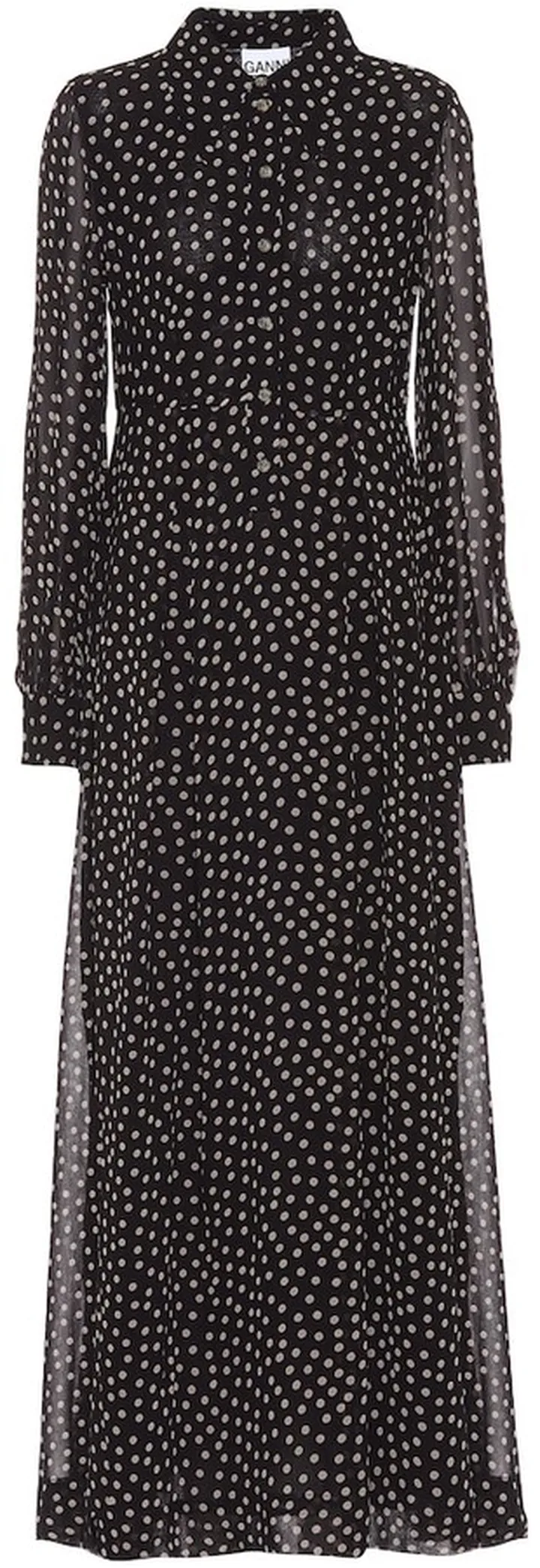 Printed georgette maxi dress