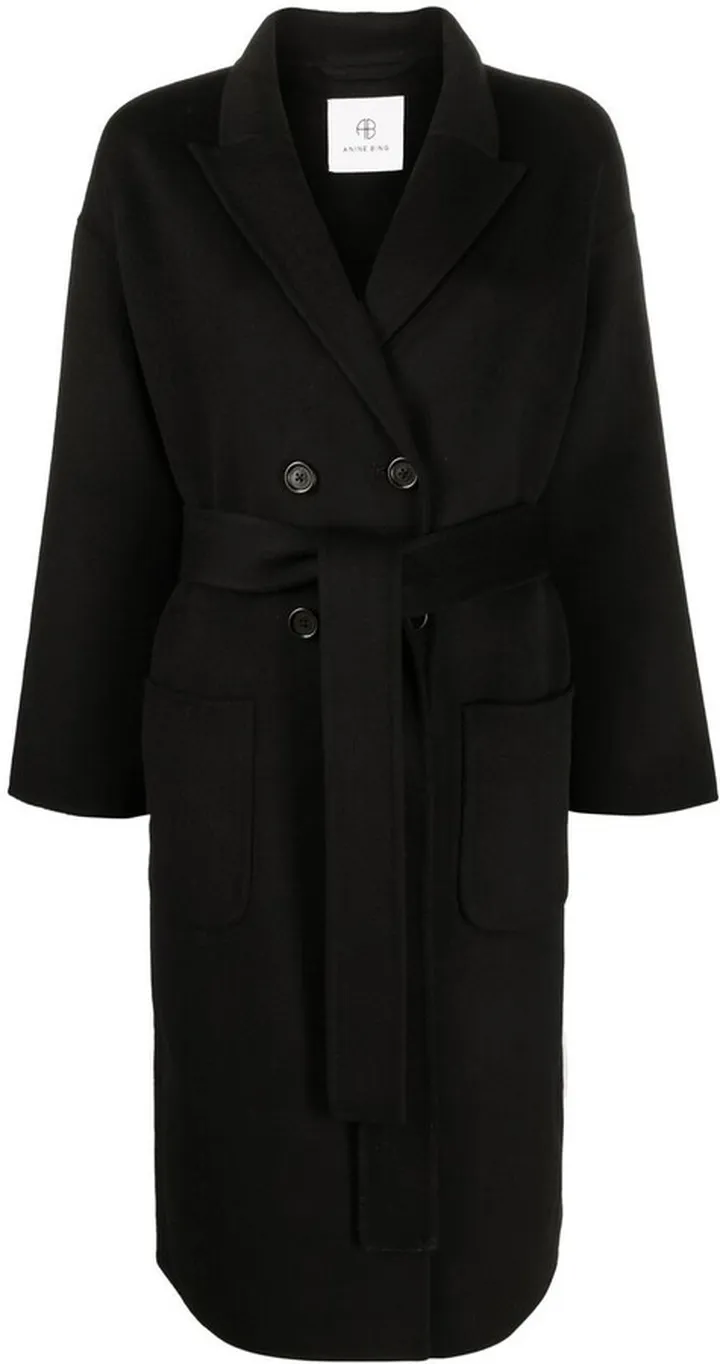 Belted Double-Breasted Coat