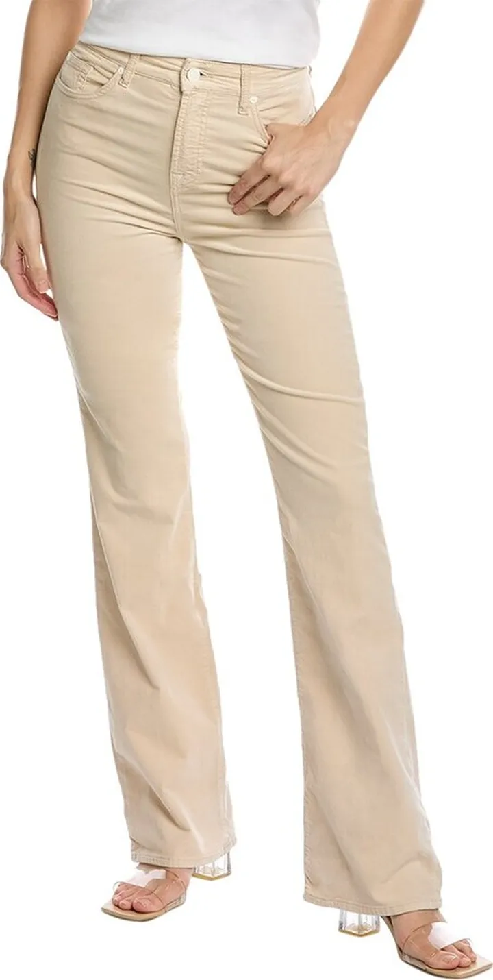 7 For All Mankind Lisha White Velvet Bootcut Jean