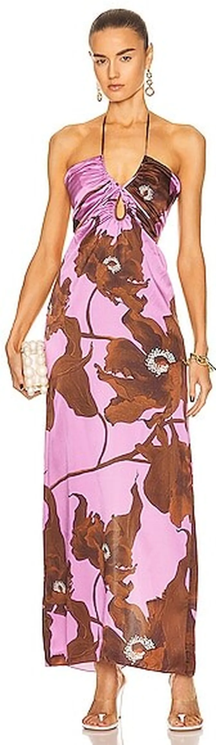 Johanna Ortiz City Of Spices Ankle Dress in Lavender
