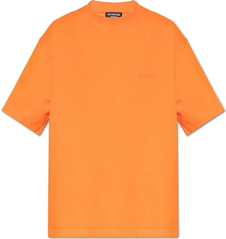 Balenciaga BB Logo Embroidered Crewneck T-Shirt