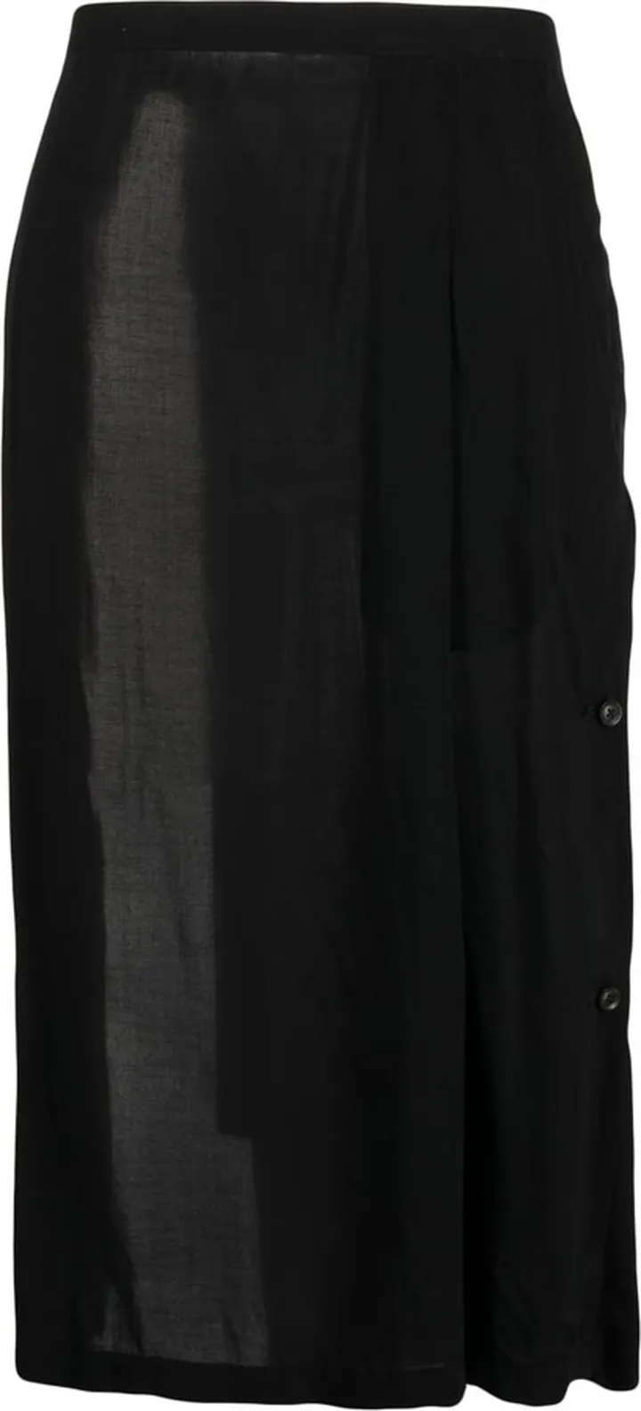 Overlapping-Panel Straight-Leg Trousers