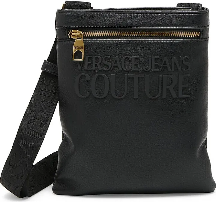 Tonal Faux Leather Logo Crossbody