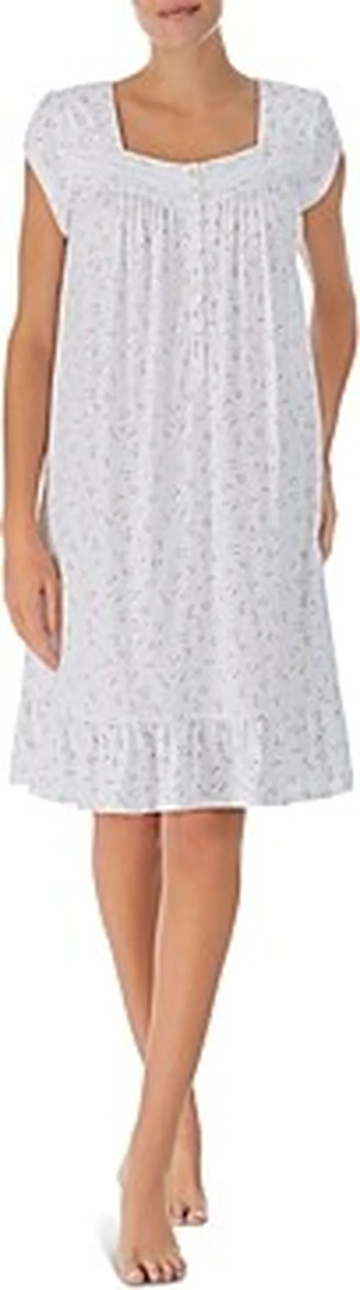 Eileen West Square Neck Printed Short Nightgown