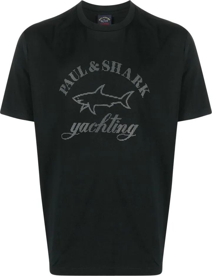 reflective logo-print short-sleeve T-shirt