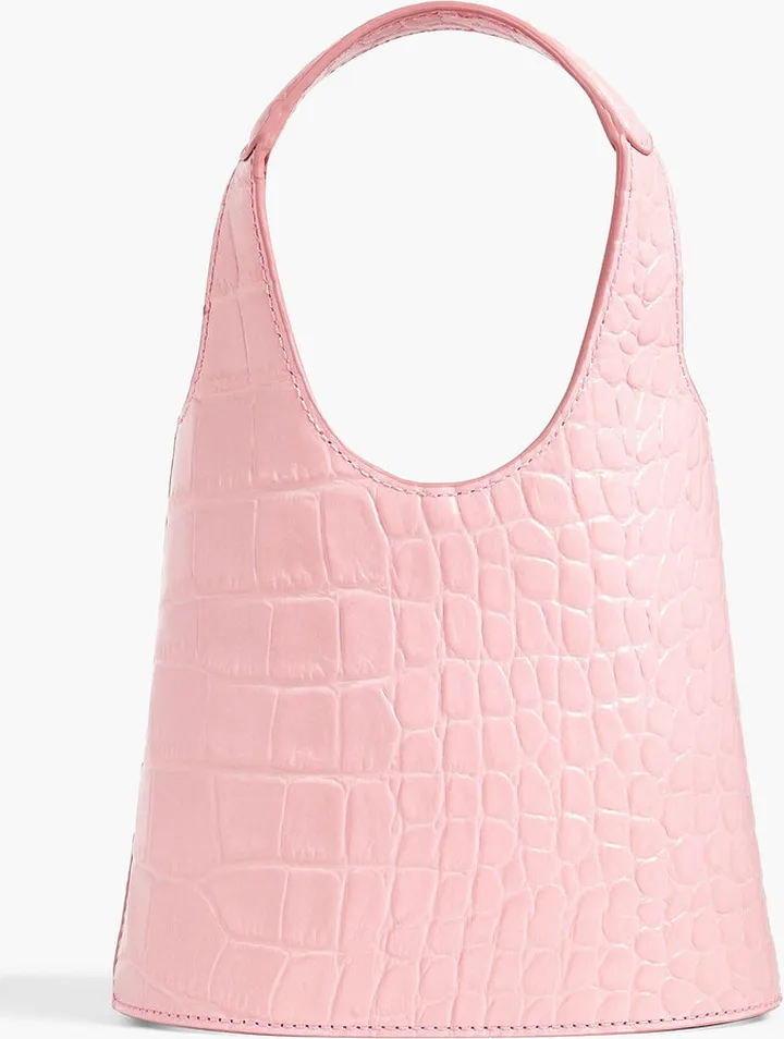 Timmy faux croc-effect leather shoulder bag