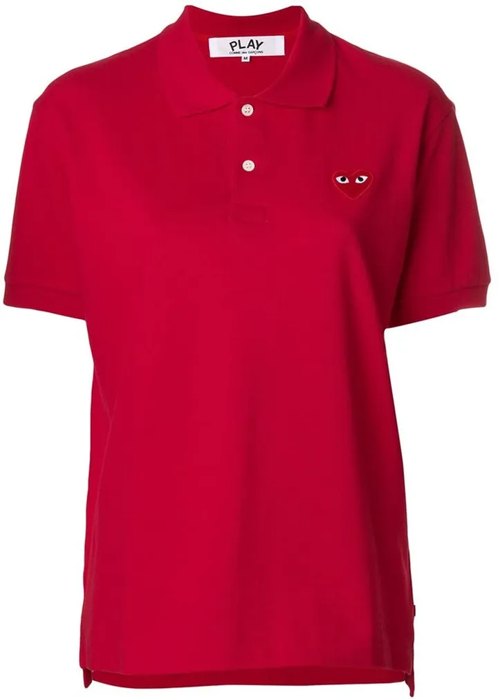 Heart Patched Polo Shirt