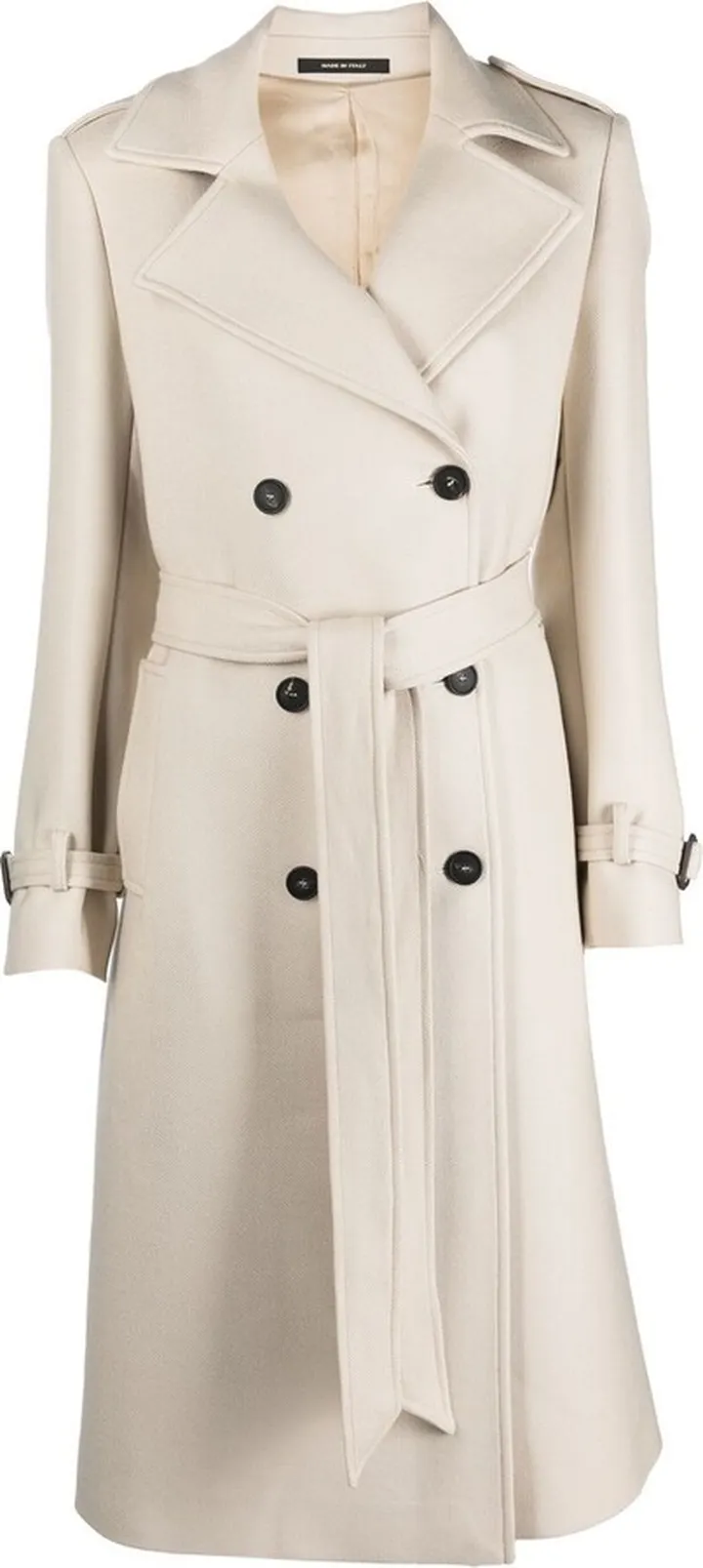 Belted Double-Breasted Coat