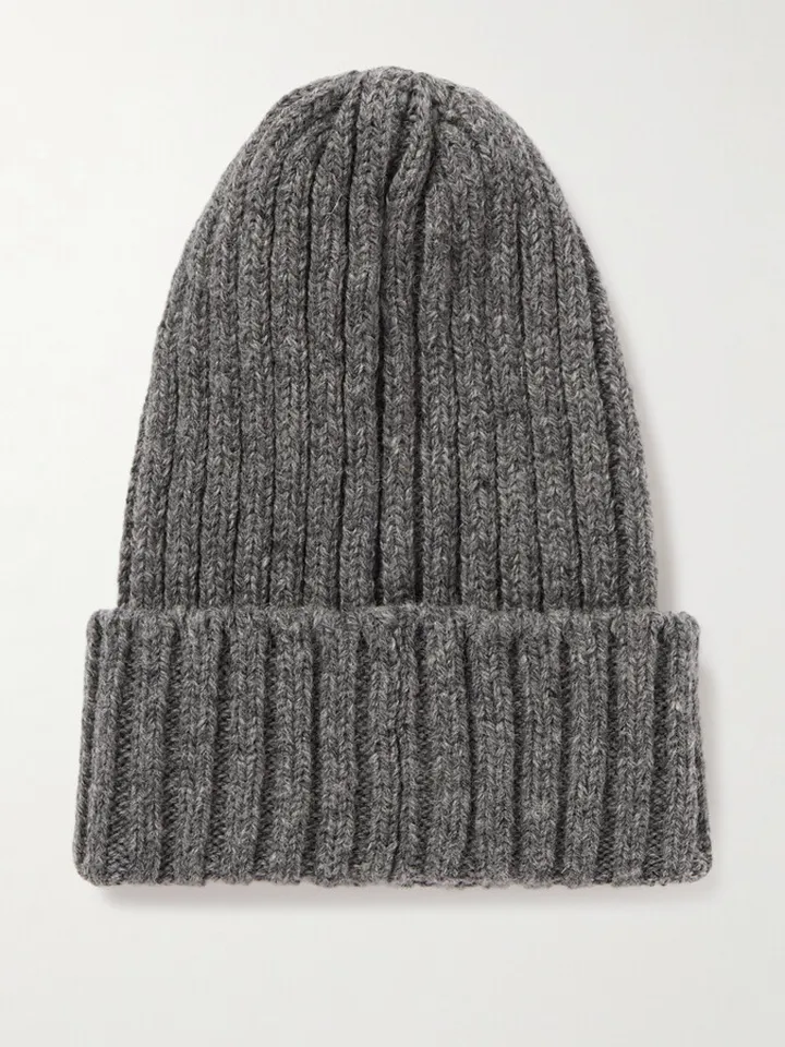 Ribbed Wool Beanie