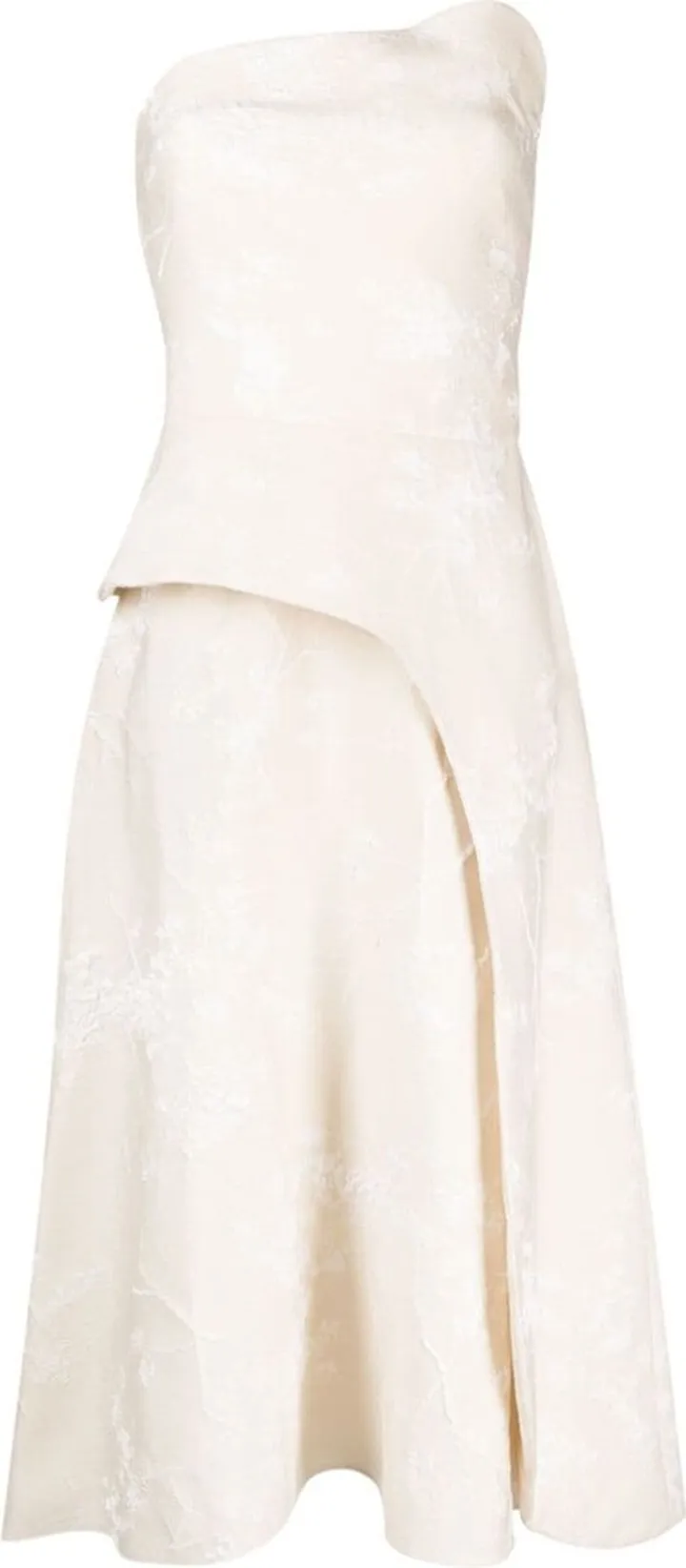 Strapless Brocade Dress