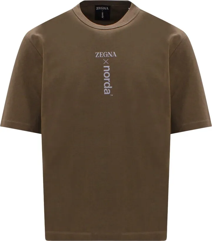 Cotton t-shirt with frontal logo