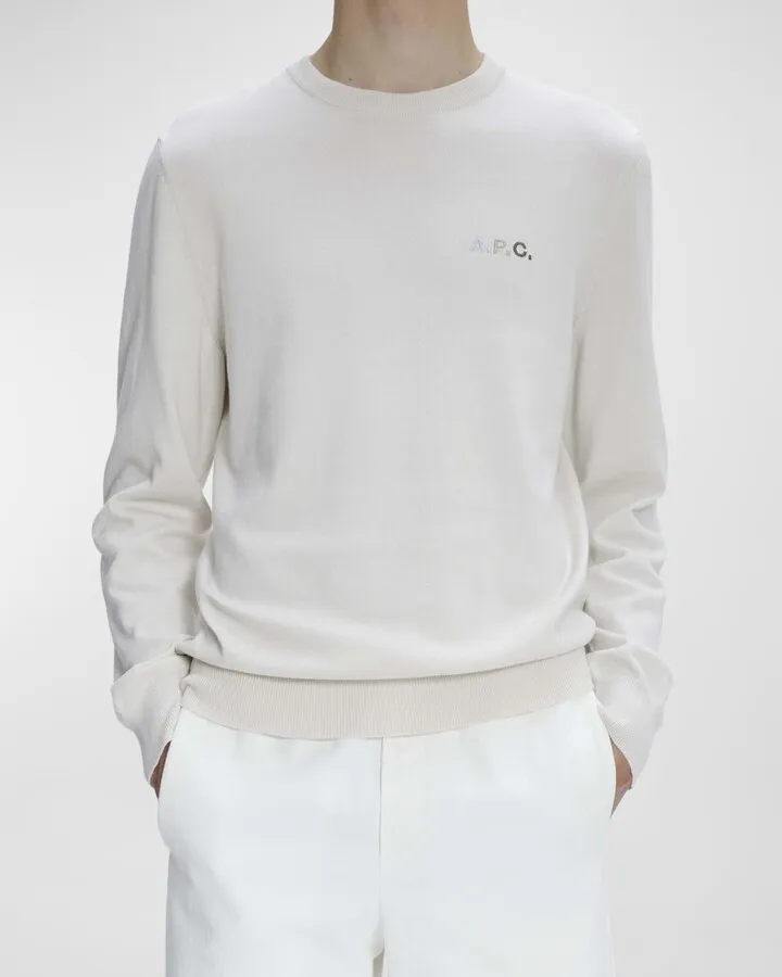 Men's Sylvain Logo Crew Sweater