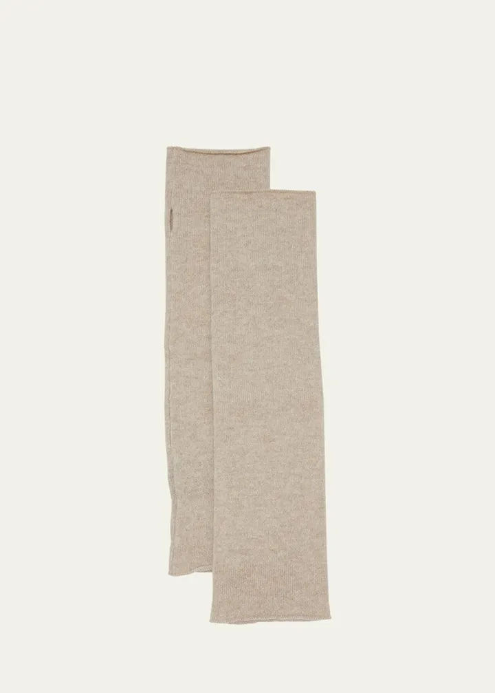 Aspen Fingerless Cashmere Long Gloves