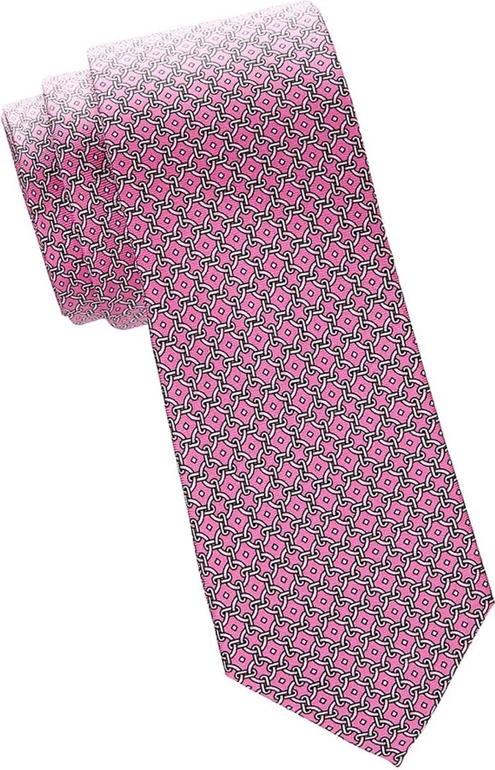 Geometric Silk Tie