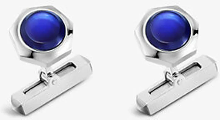 Mens Silver Santos de Palladium-coated Sterling-silver Cufflinks