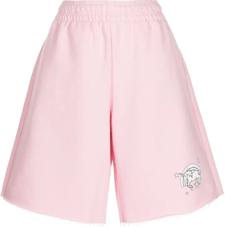 Raw-Cut Knee-Length Shorts