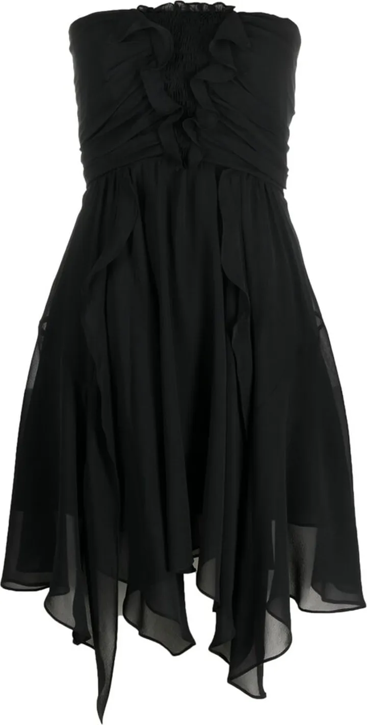 Ruffle-Detail Mini Dress
