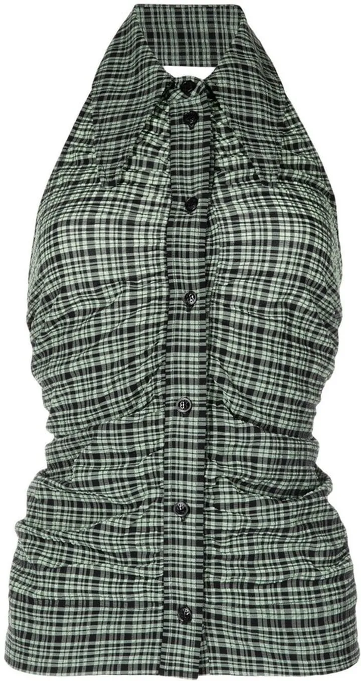 Button-Up Halter Top