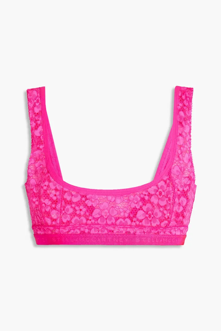 Evelyn Skating neon corded lace bralette
