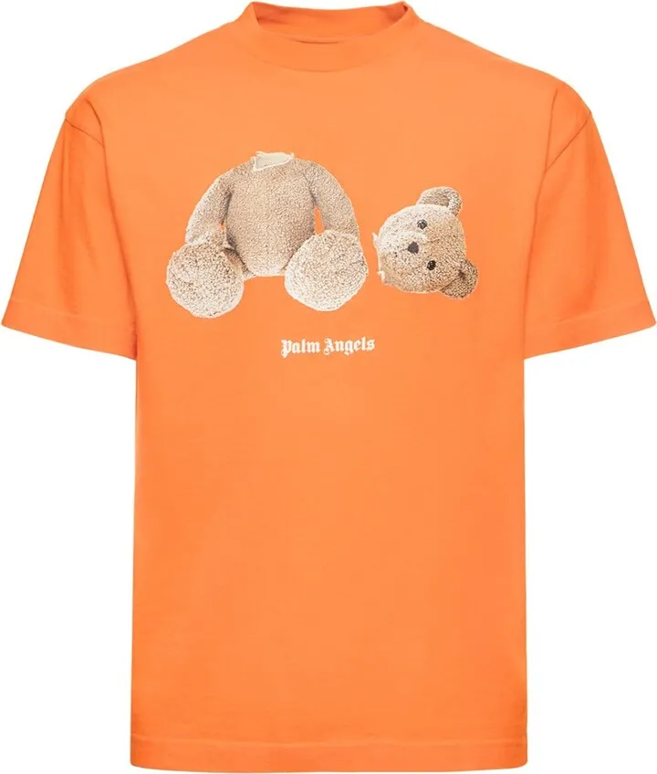 Bear print cotton jersey t-shirt