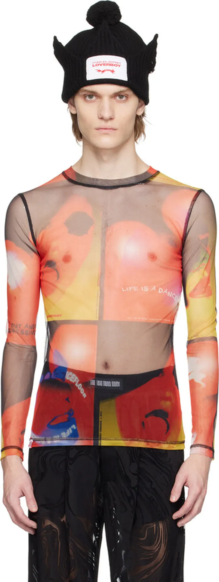 Charles Jeffrey Loverboy SSENSE Exclusive Yellow George Allen Long Sleeve T-Shirt