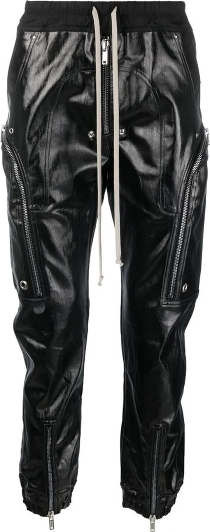 Leather Tapered Trousers