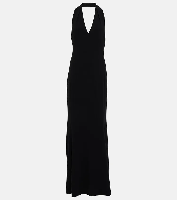 Uranio halter maxi dress