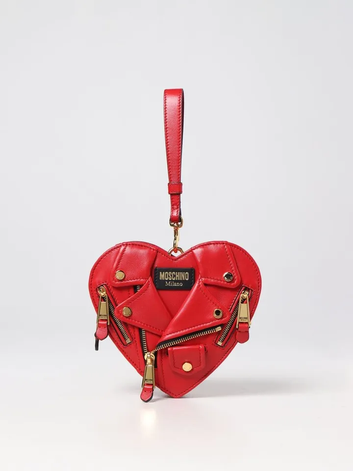 Moschino Couture Heart Biker leather bag