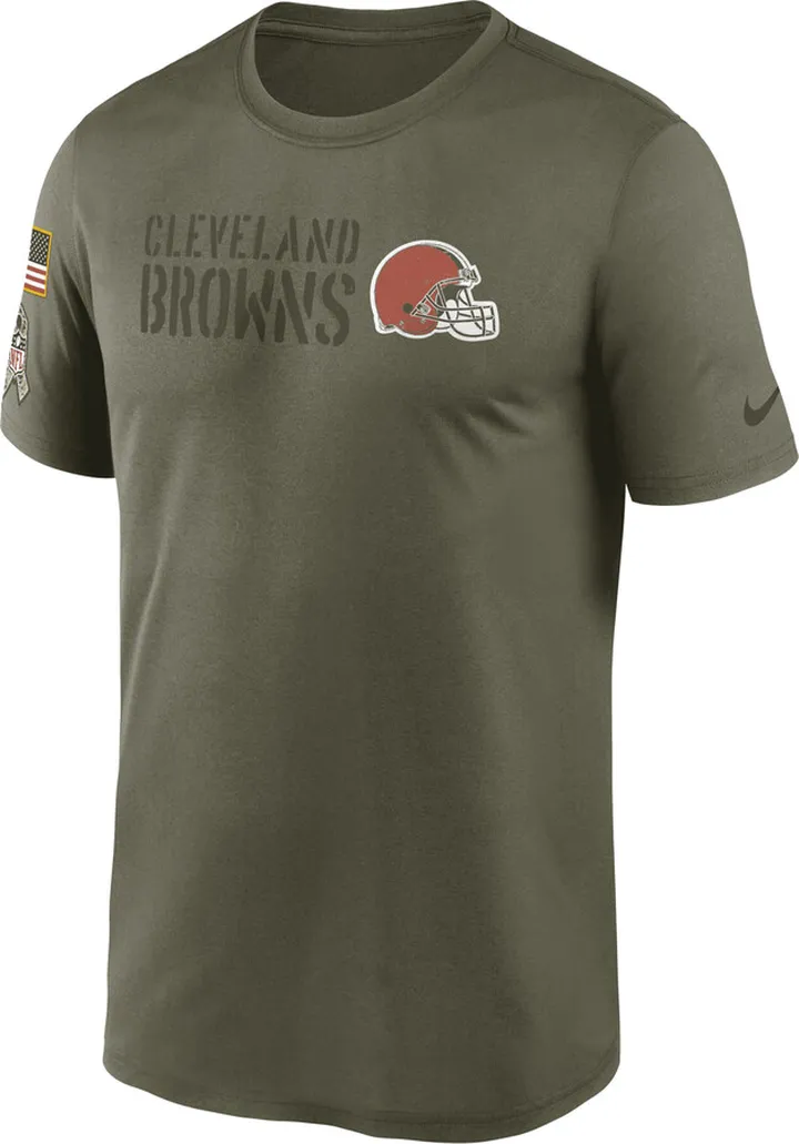 Nike Men's Dri-FIT Salute to Service Legend (NFL Cleveland Browns) T-Shirt in Brown