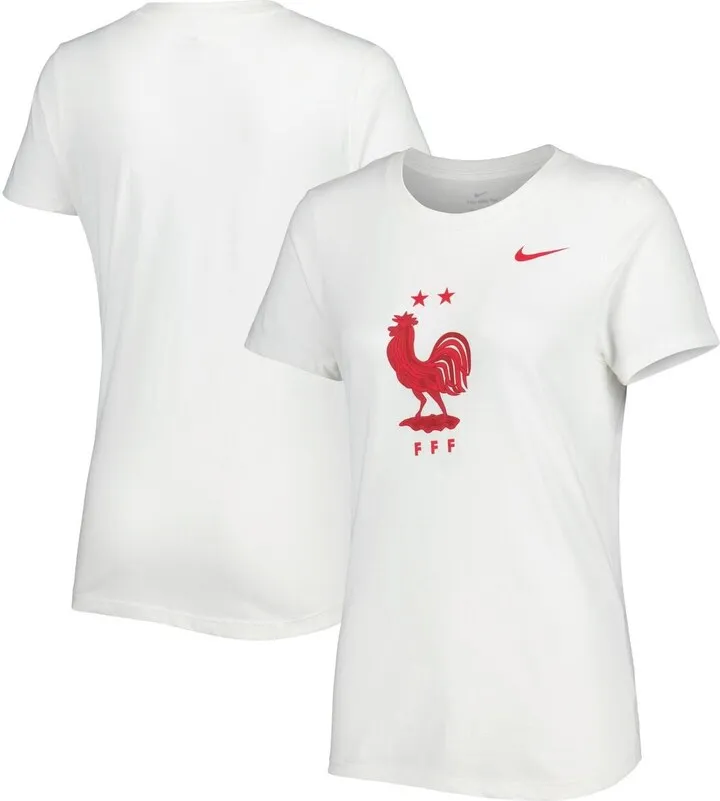 Women's Nike White France National Team Club Crest T-shirt