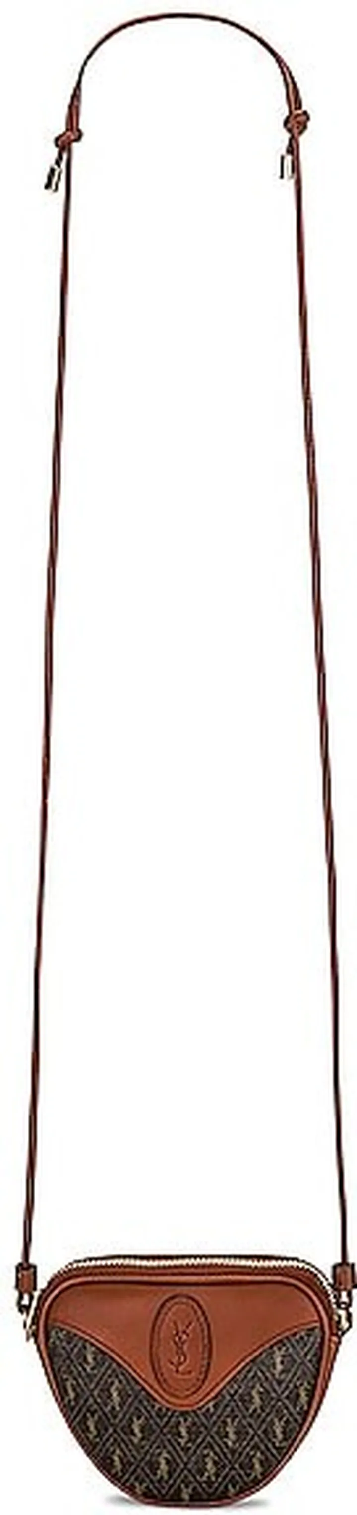 Saint Laurent Mini Coeur Monogramme Bag in Brown