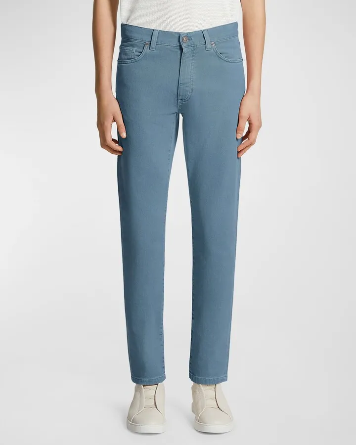 Men's Straight Leg 5-Pocket Denim Jeans